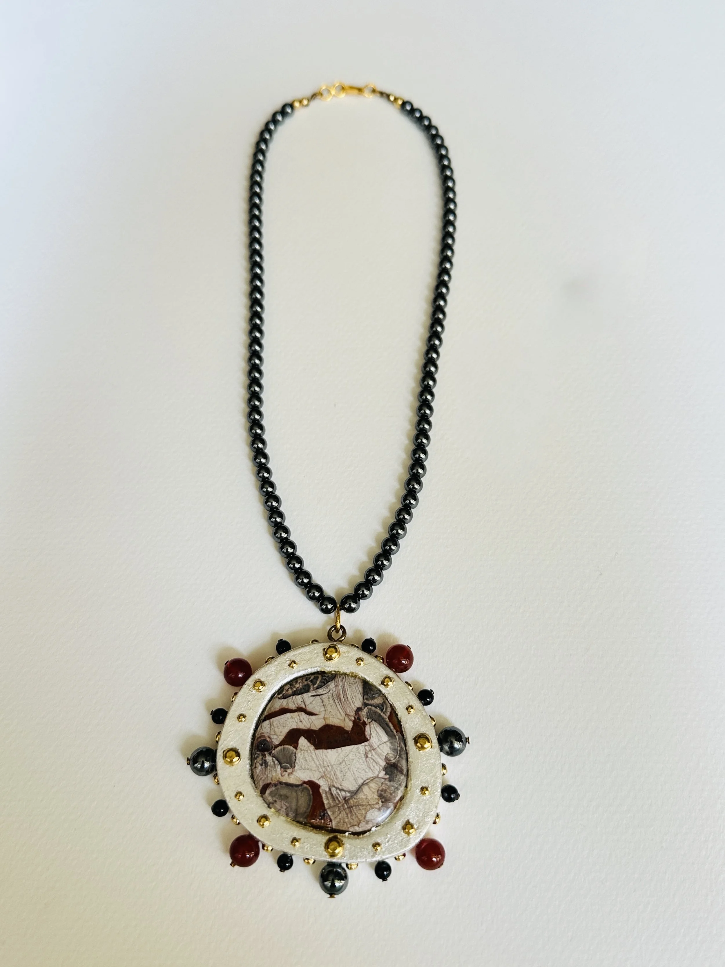 Mushroom Jasper Necklace