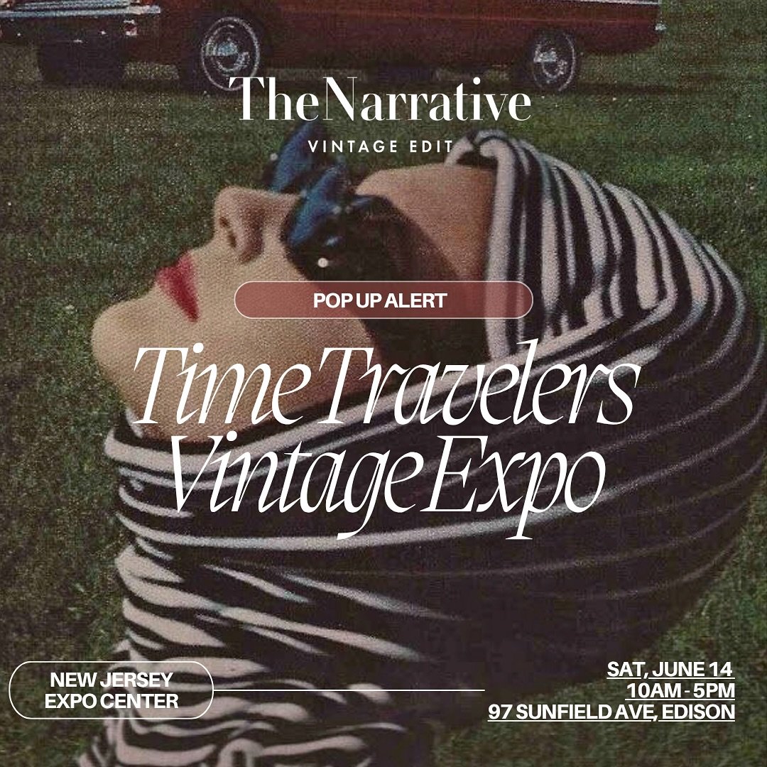 POP-UP ALERT🚗💨
⠀⠀⠀⠀⠀⠀⠀⠀⠀
Catch your girls @timetravelersvintageexpo - the largest traveling vintage market in the US- tomorrow for their Edison, NJ Expo!! Show runs from 10AM-5PM and we&rsquo;re bringing 100+ pieces of unlisted vintage dating back 