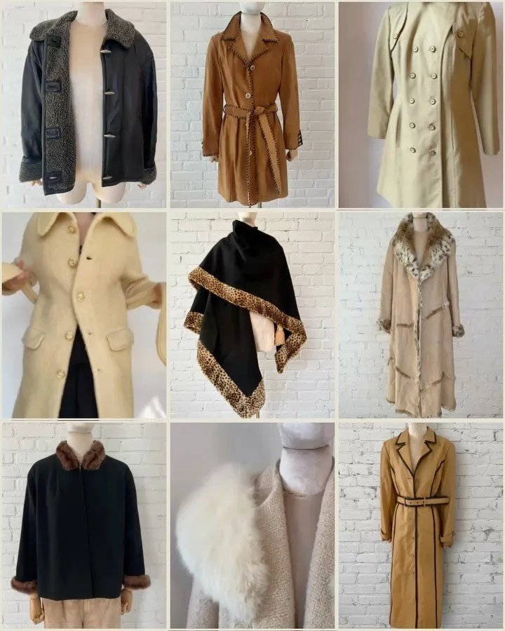 @maplewoodvintageshow x @thenarrativevintage 

A coveted selection of luxurious outerwear from 60s fur to 90s leather curated by The Narrative Vintage is headed to Maplewood Vintage Show this Sunday! 

🗓️Sun 11/30
🔐10am-12pm early bird preview ($20