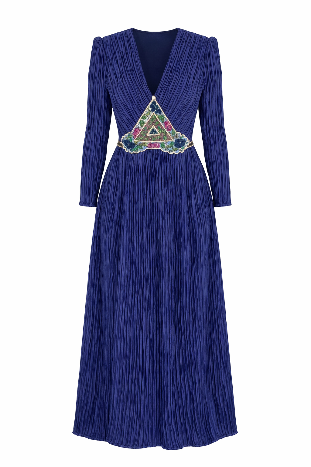 Mary McFadden Couture Pleated Gown