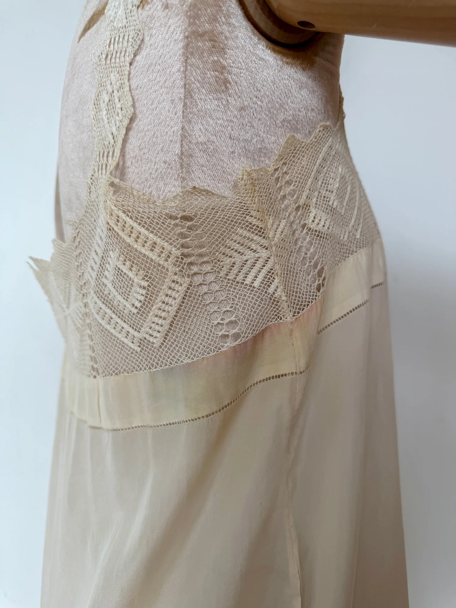 cream silk dress vintage Vintage Fernando Sanchez Cream Silk Bohemian Maxi Dress 1970s  Palm Beach  Vintage