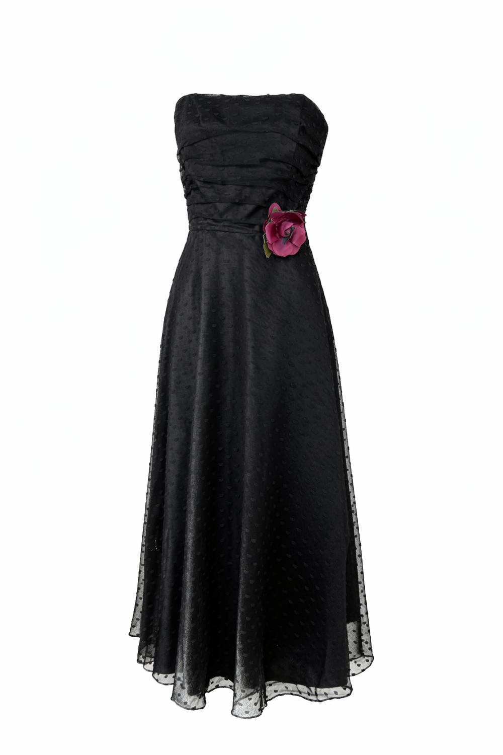 Tonal Polka Dot Mesh Corset Dress — The Narrative