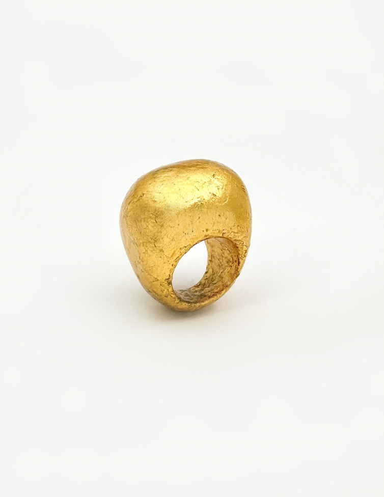 Small Gilded Bombé Ring