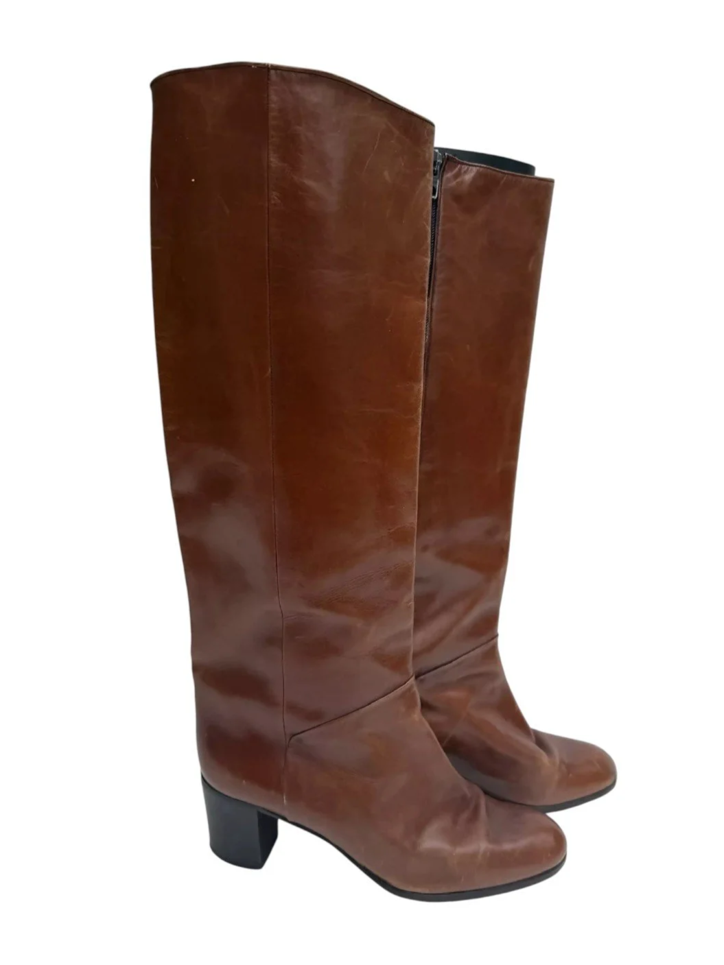 Vintage Italian Cognac Boots