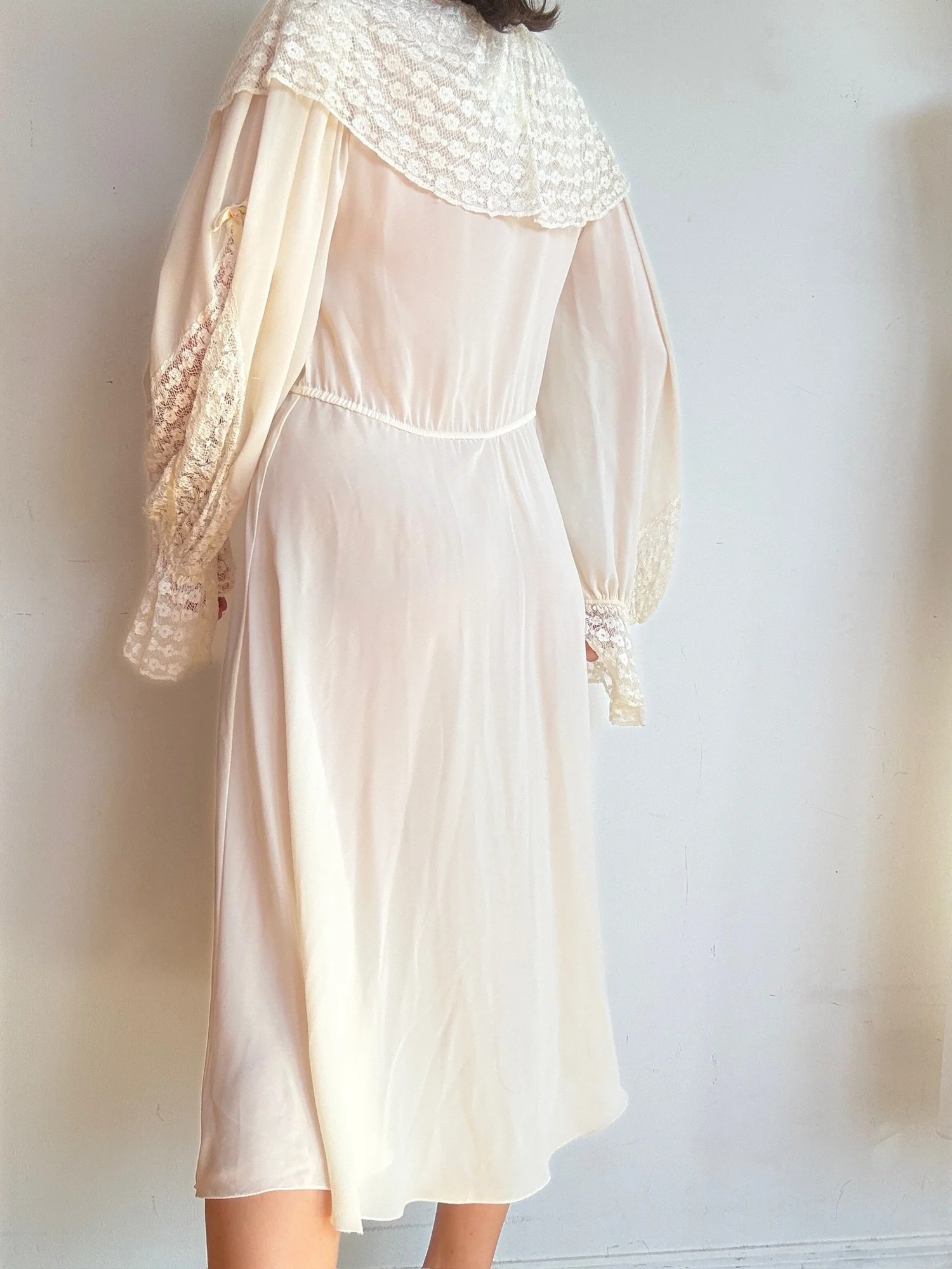 Vintage Ivory Crochet Dress — The Narrative - Vintage Clothing