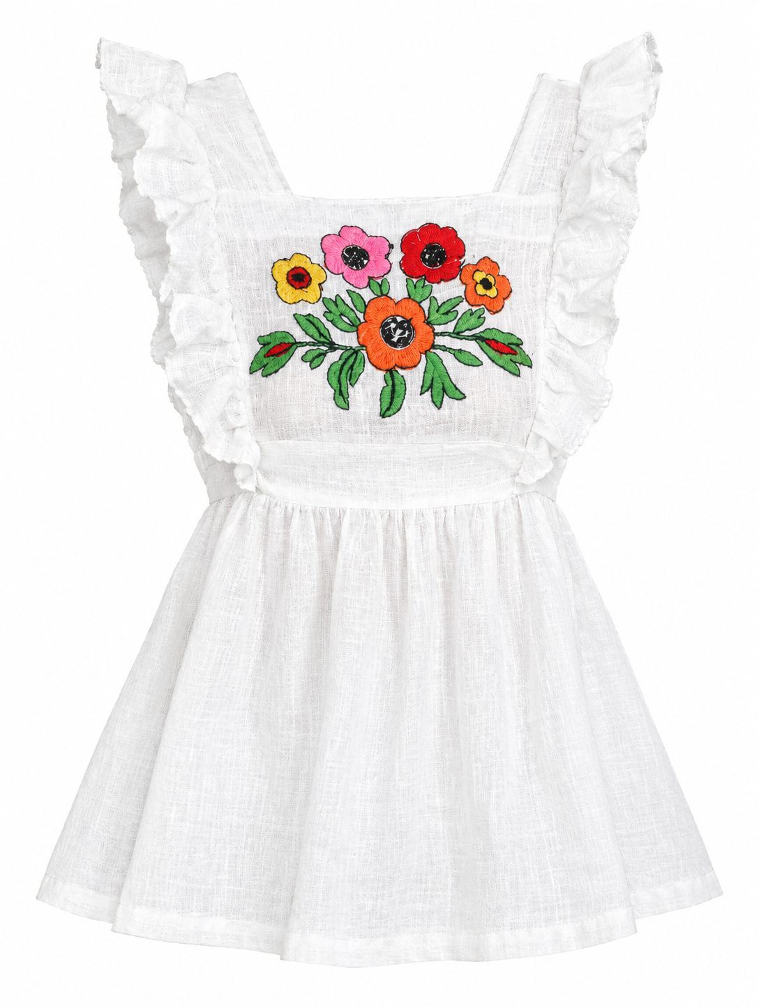 Embroidered Apron Top