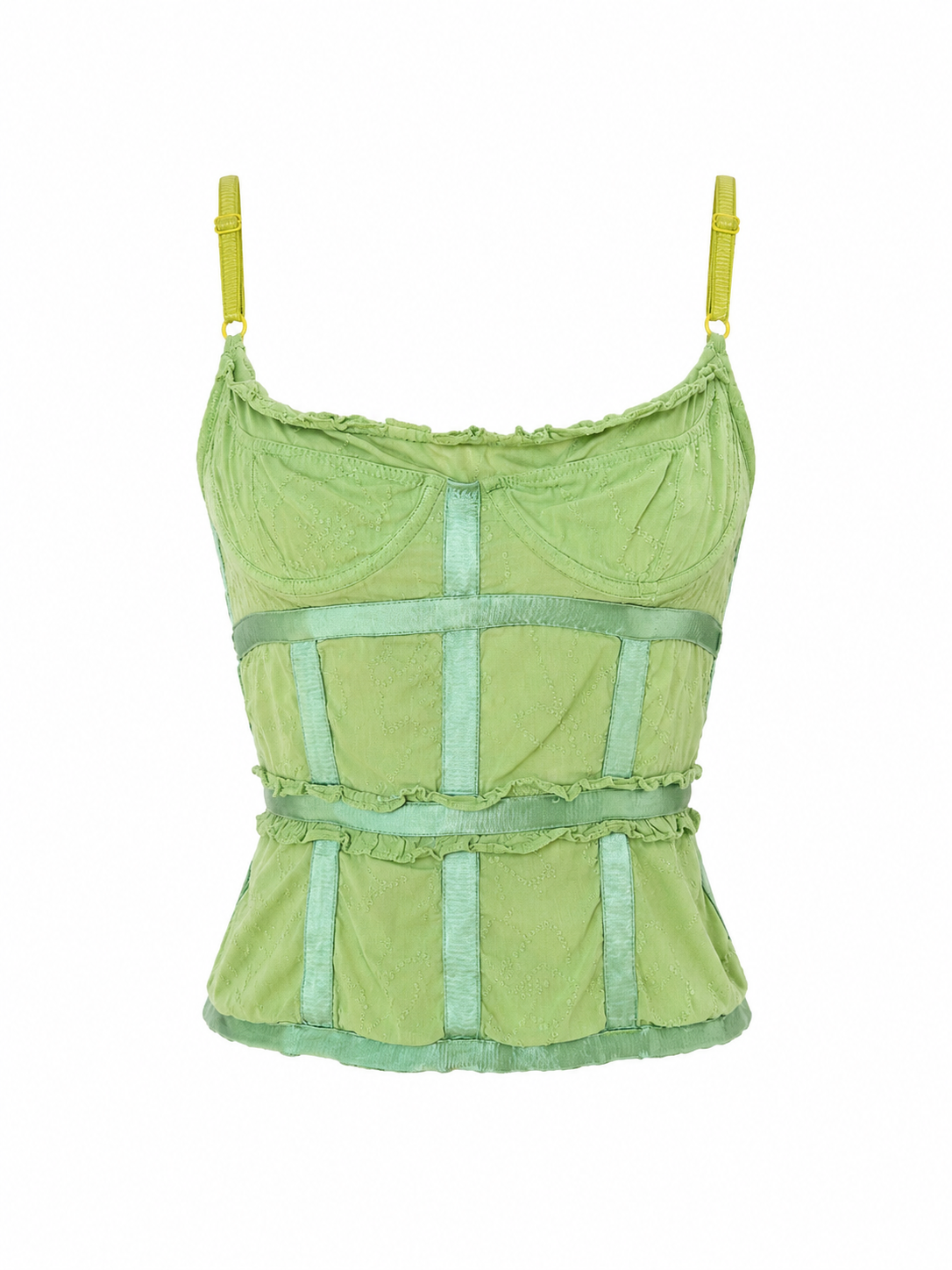 Vtg Y2K Pistachio Dolce & Gabbana Corset