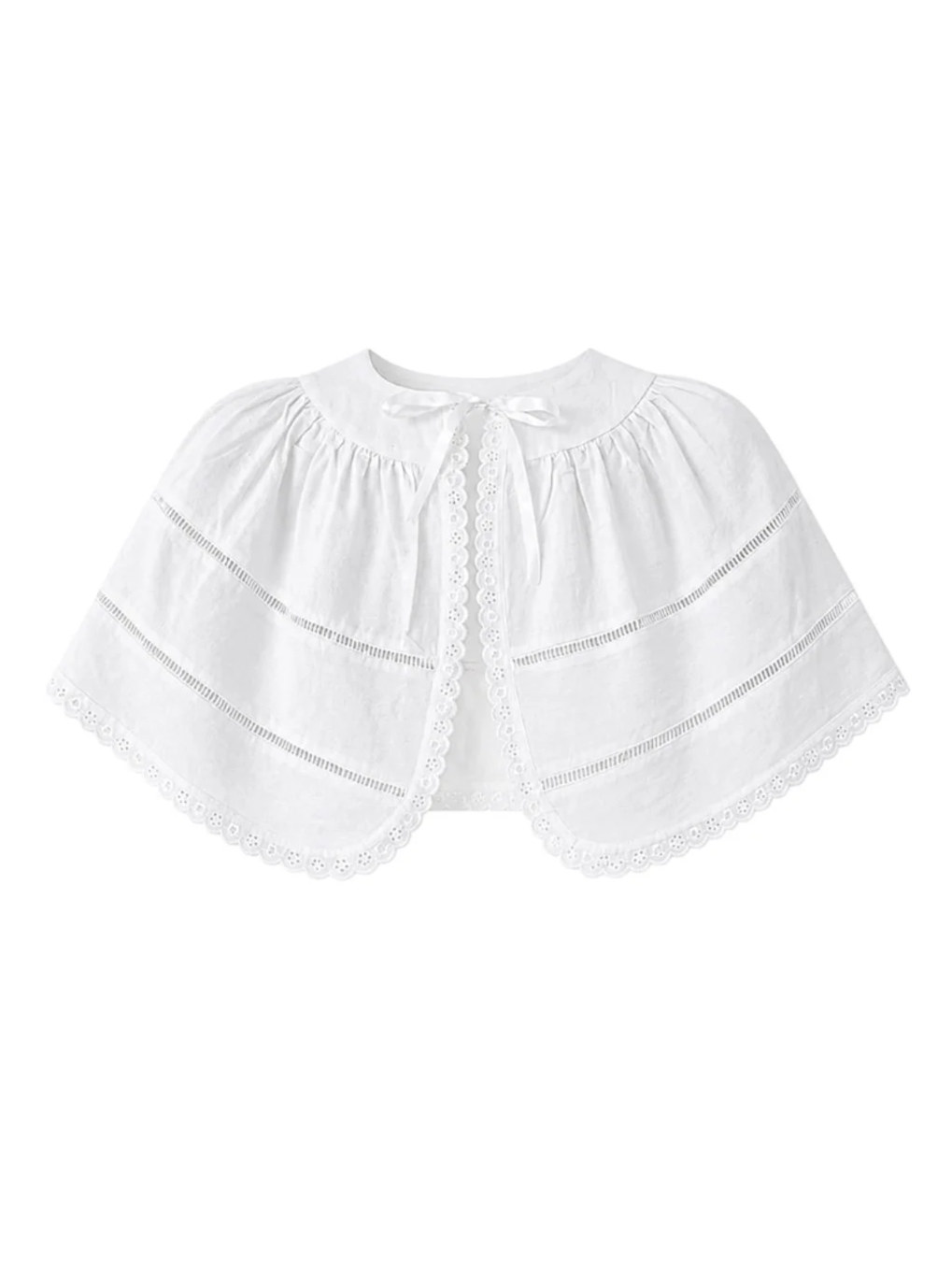 Vintage Eyelet Lace Cape