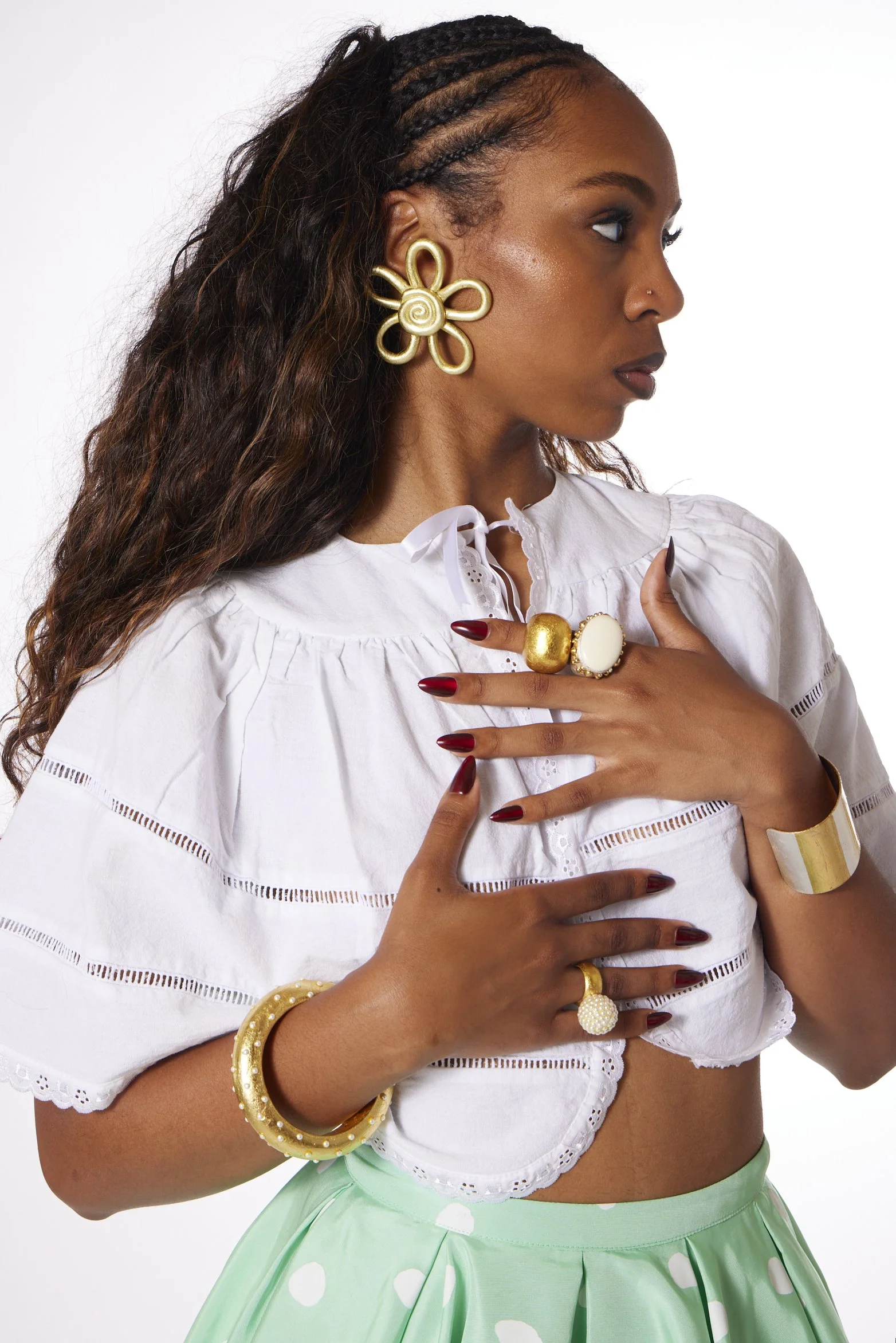 Coiled Daisy Earrings