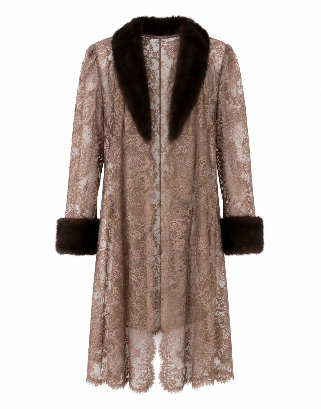 1950s Lace and Mink Jacket