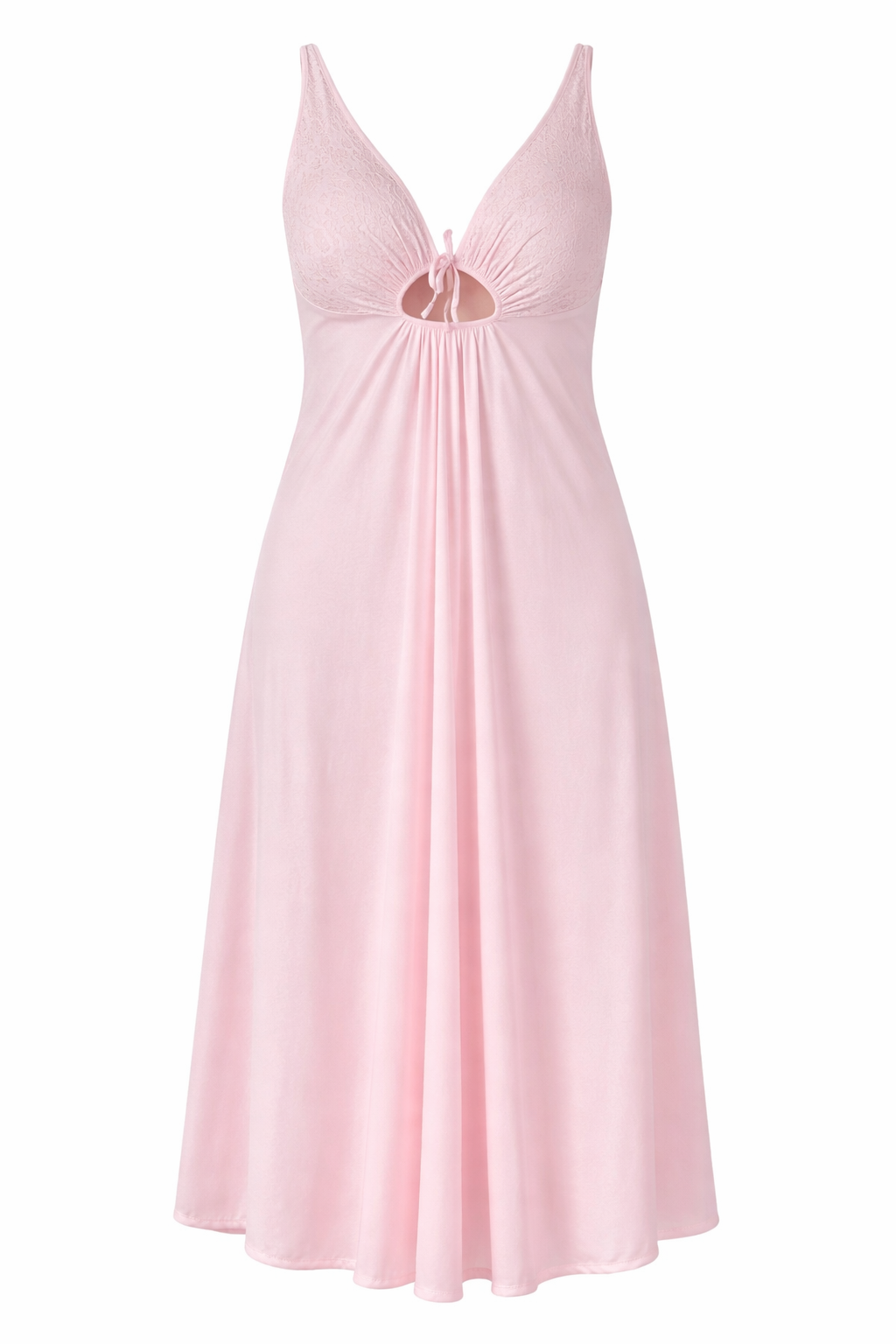 Light Pink Keyhole Slip Dress
