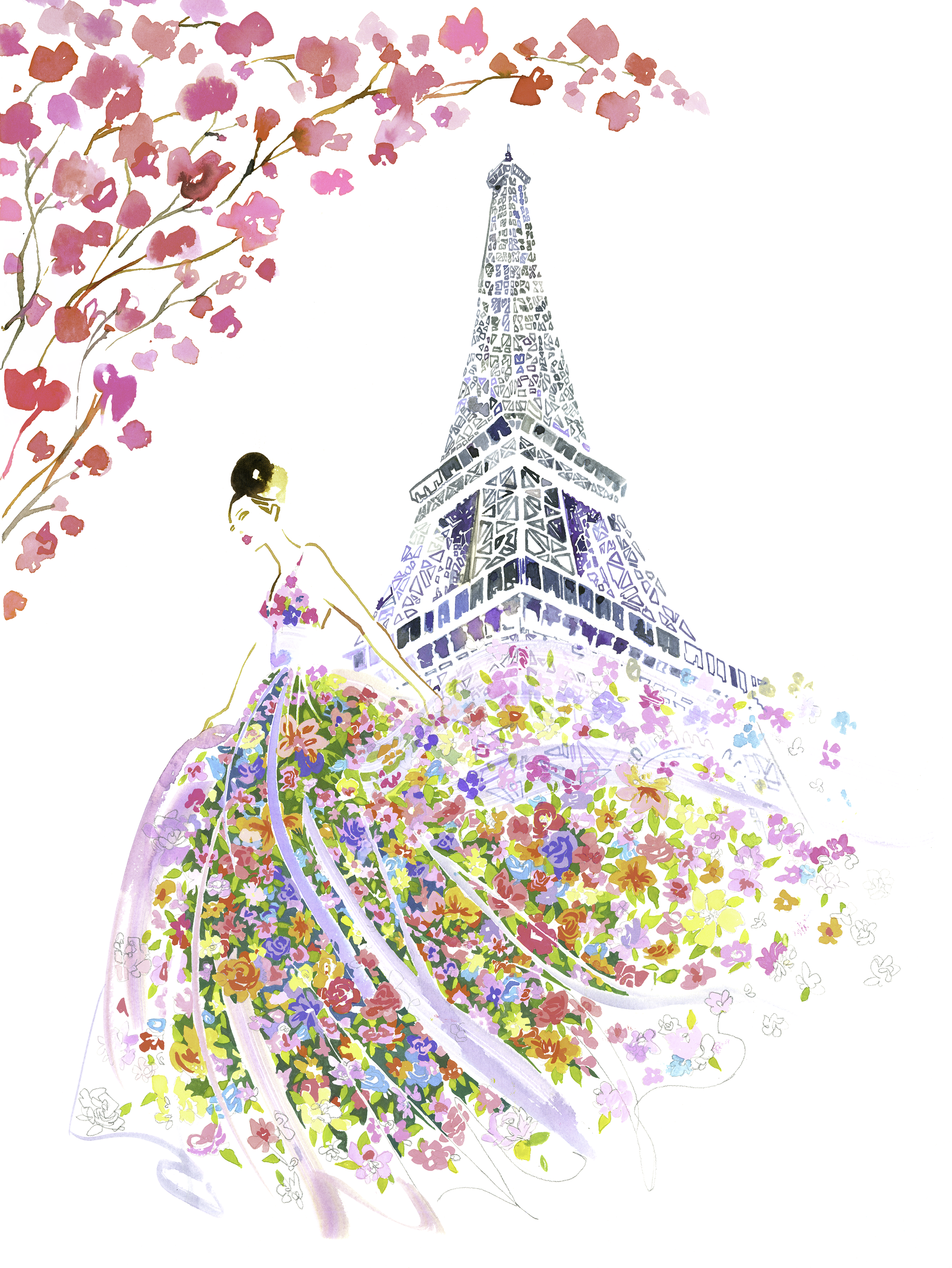 Limit paris. Эйфелева башня в Париже рисунок. Париж арт. Париж акварель.