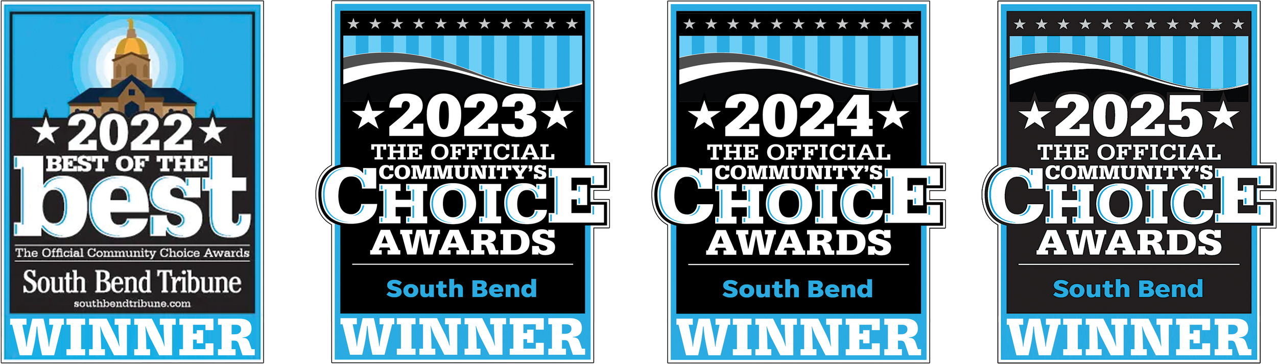 4 Years of Best Insurance Agent Award Plaques