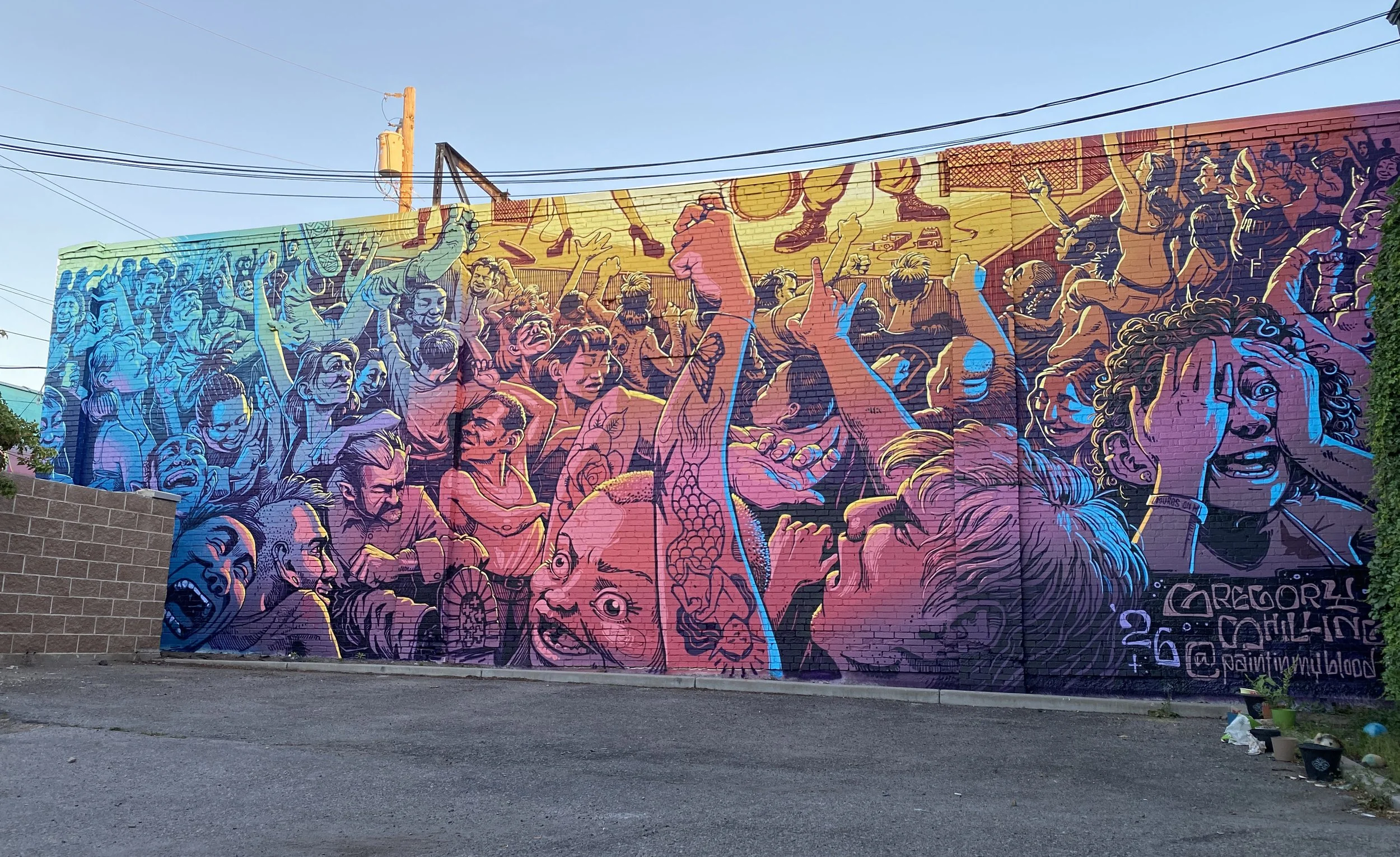 Contribution for Muros on Main Festival in Midvale, UT. 
2026
55' x 22'
Latex-based paint and spray paint.