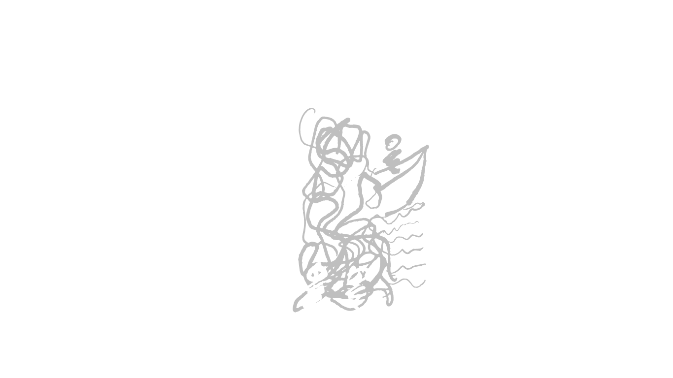 A close-up sketch of an aquaphonic garden