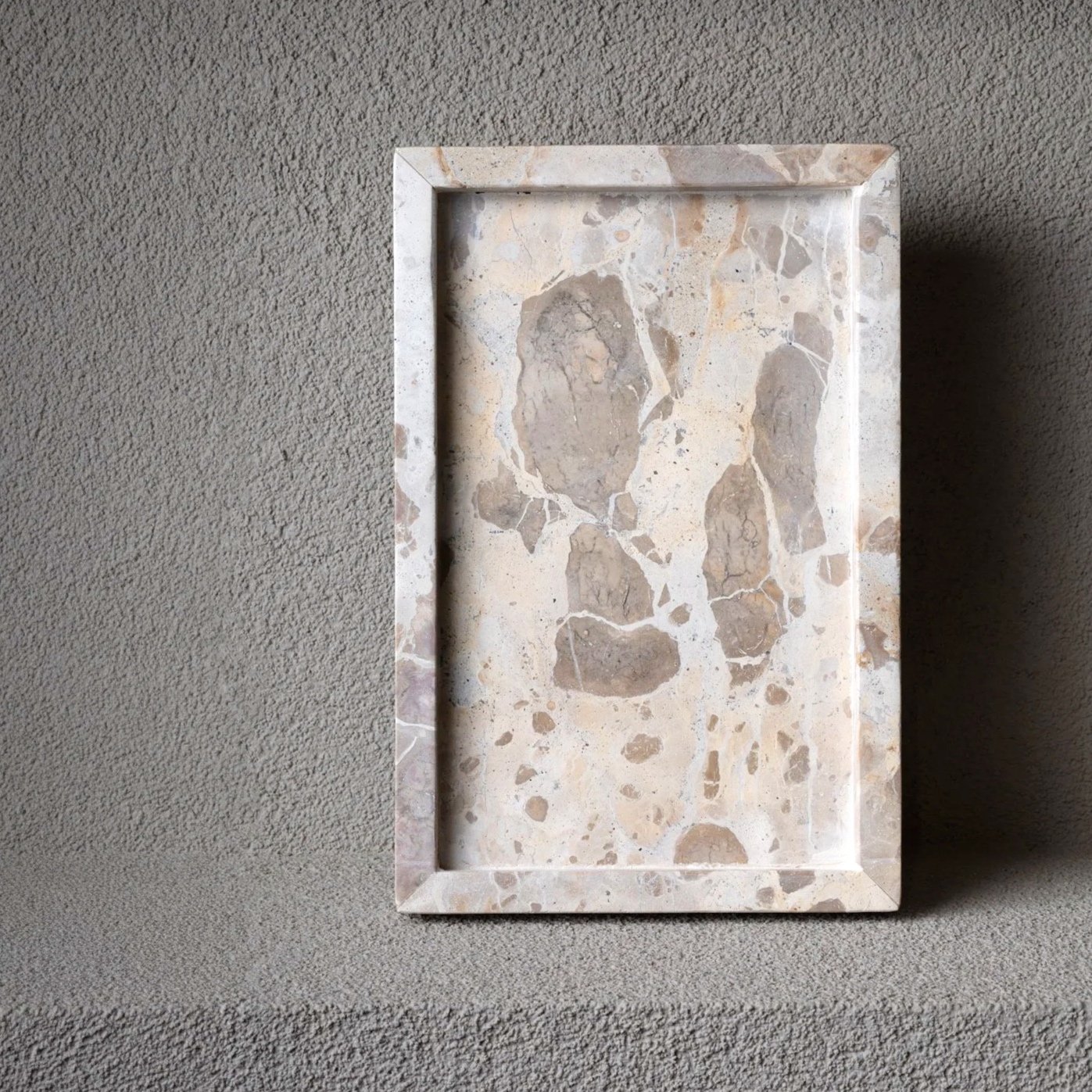 Elegant greige Desk tray