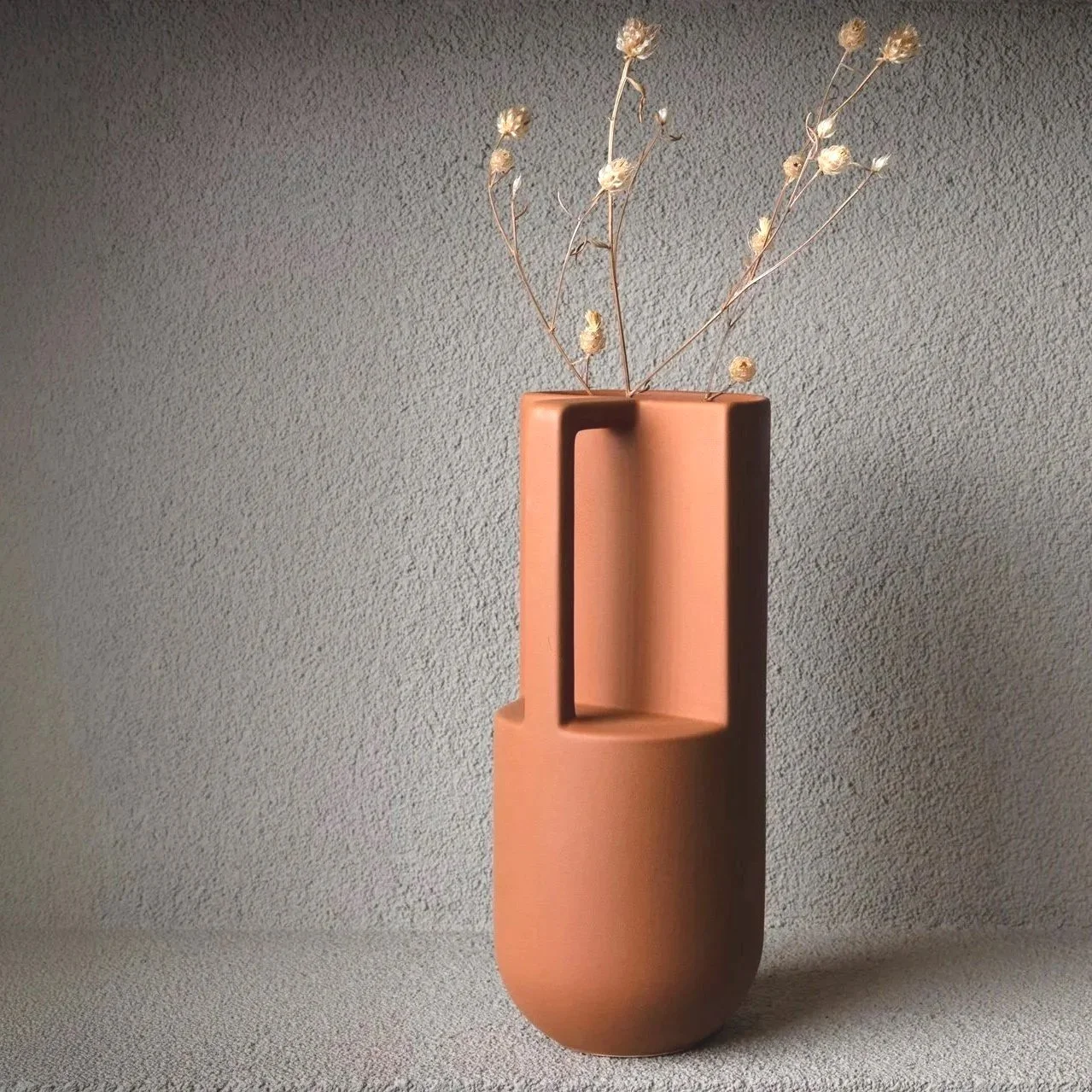 Futuristic terracota  vase