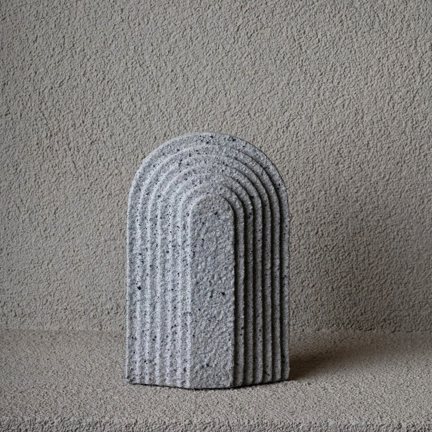 Arched Ash grey Deco object