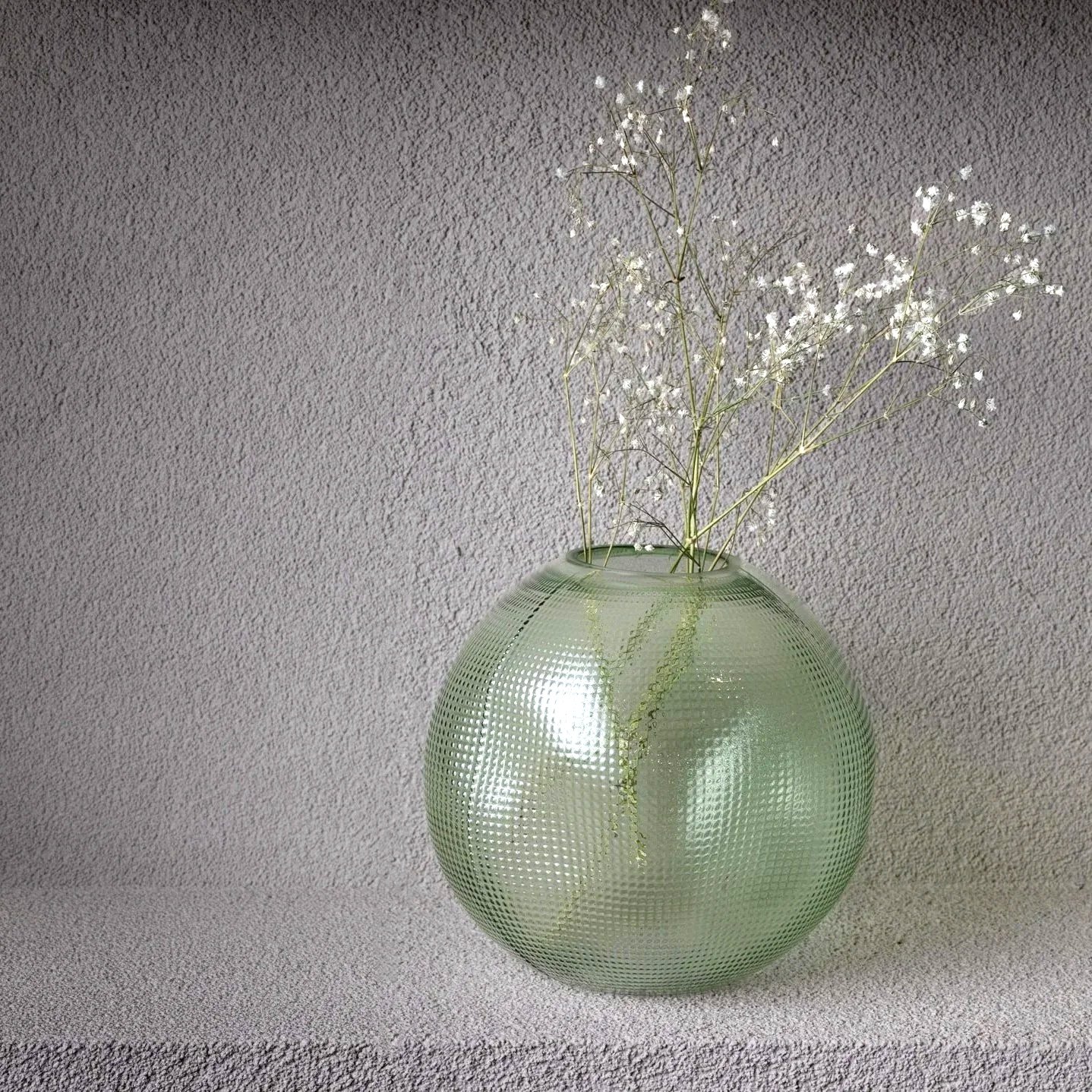 Green Glass Vase