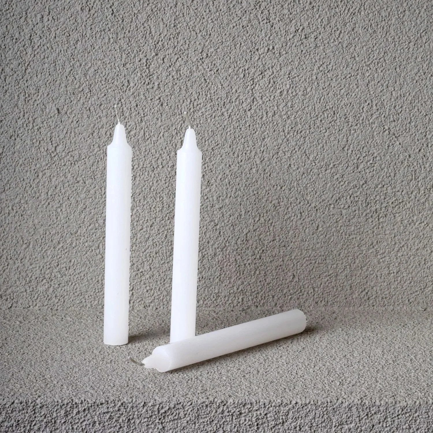 Ecofriendly Pure white candle (set of 3)