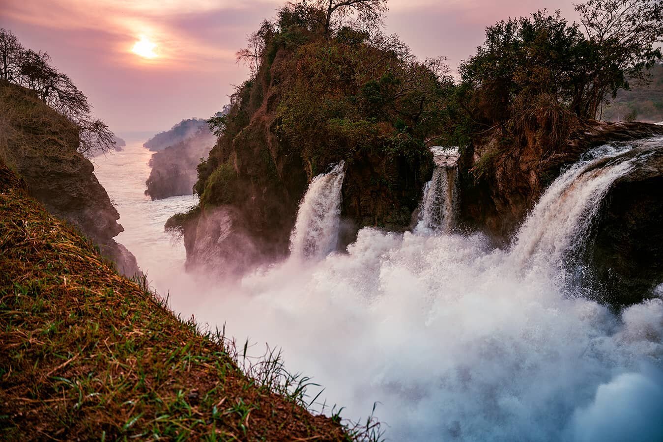 Anybody been to this beast of a waterfall? Murchison Falls in Uganda is one of the craziest, most impressive, bowel-loosening waterfalls I've ever seen. The White Nile was in flood, which meant the surging power of the river was even more chaotic as 