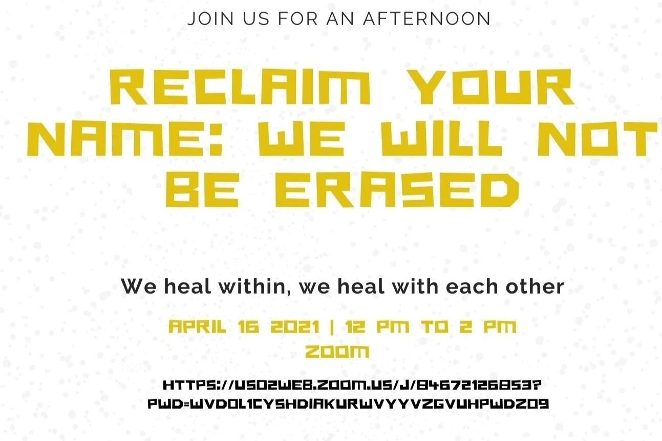 Reclaim Your Name: We Will Not Be Erased