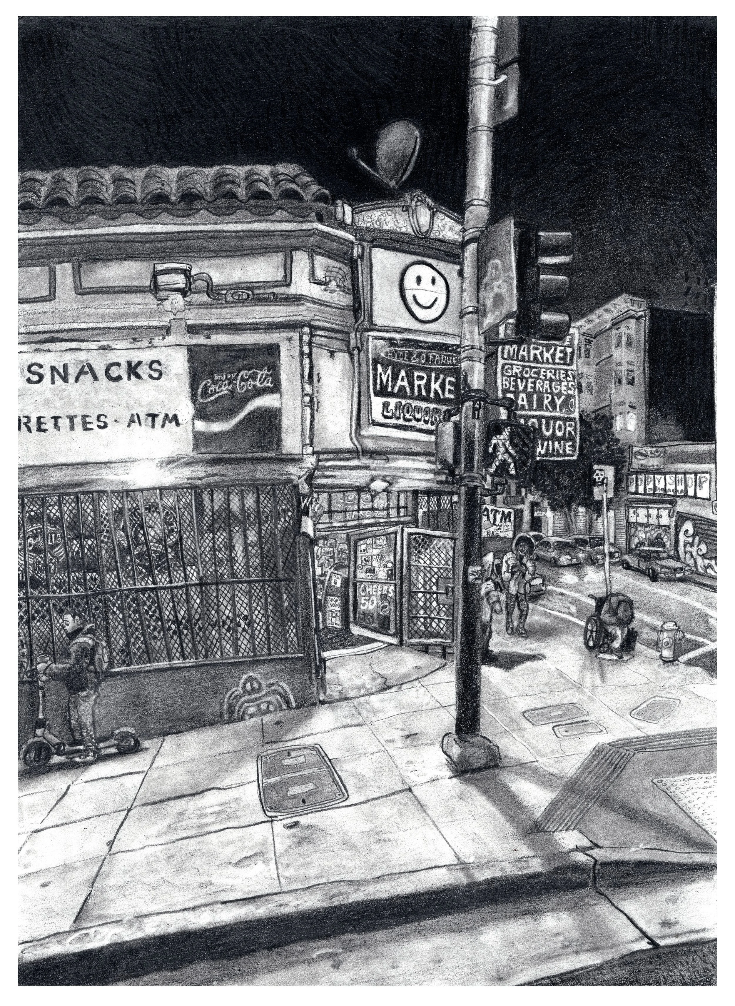 Hyde & O'Farrell graphite (PRINT 14x11in)