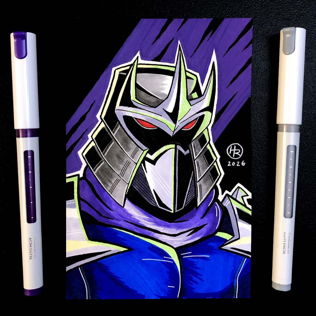 Shredder Hand-Drawn Art