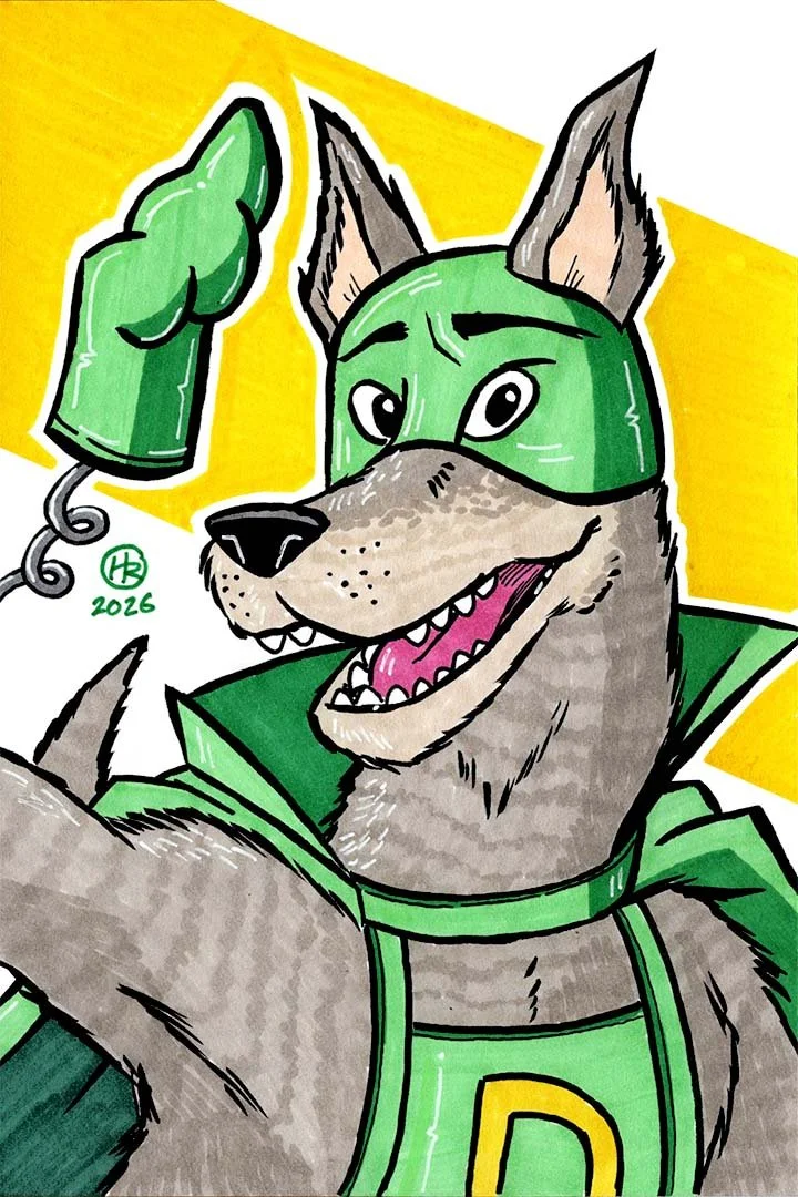 Dyno-Mutt the Dog Wonder Illustration by Henry Rose