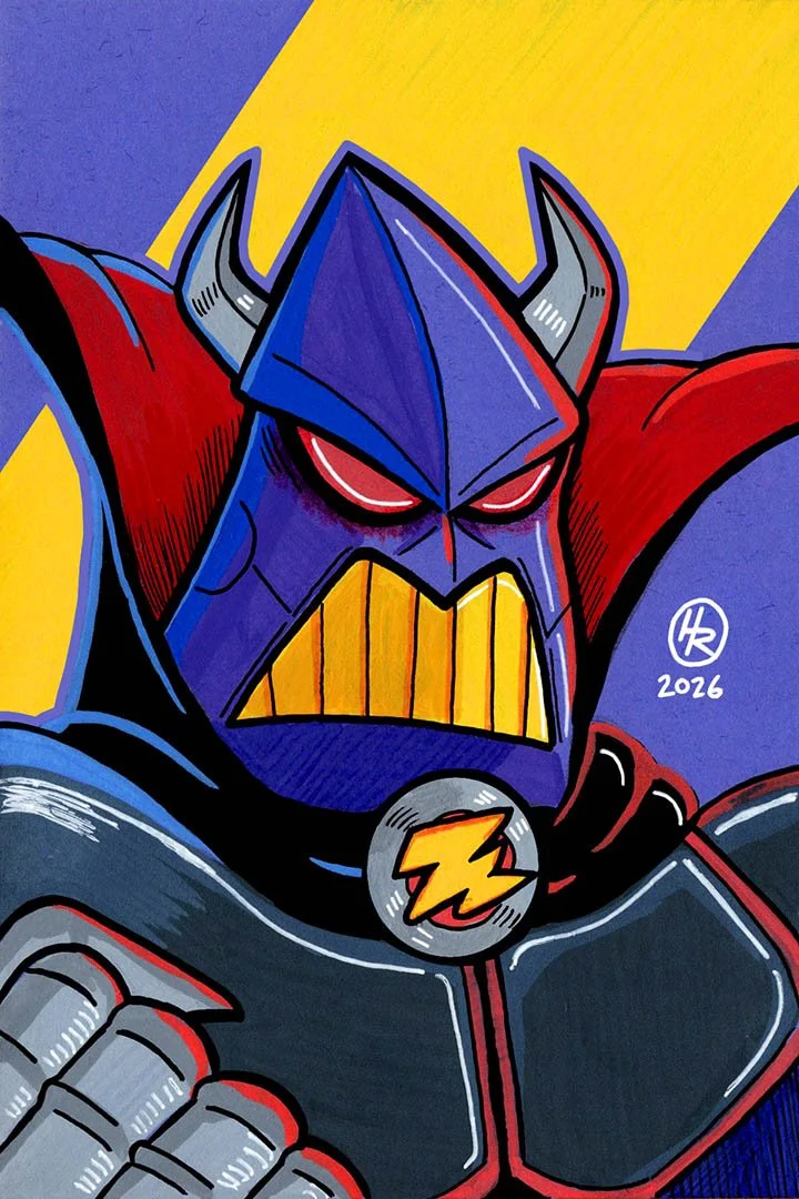 Zurg from Toy Story Pixar Illustration by Henry Rose