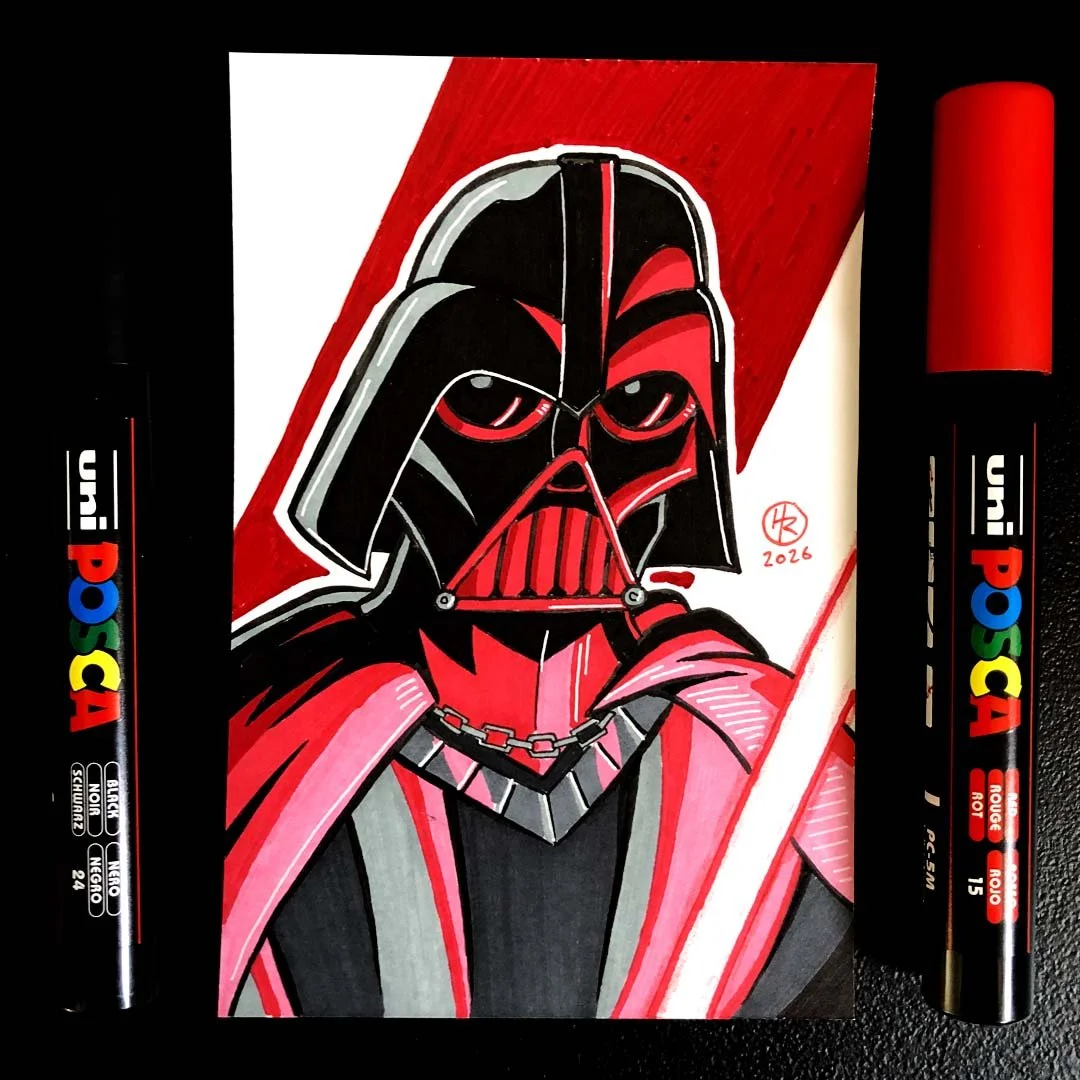 Darth Vader Hand-Drawn Art