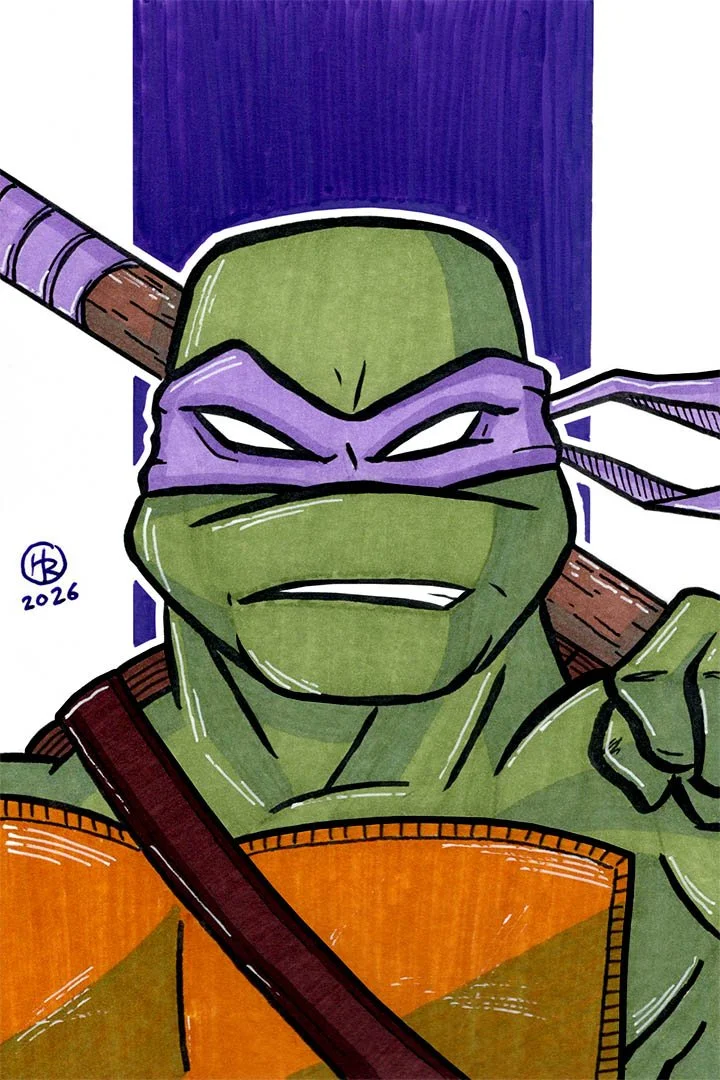 Donatello from Teenage Mutant Ninja Turtles Illustration by Henry Rose