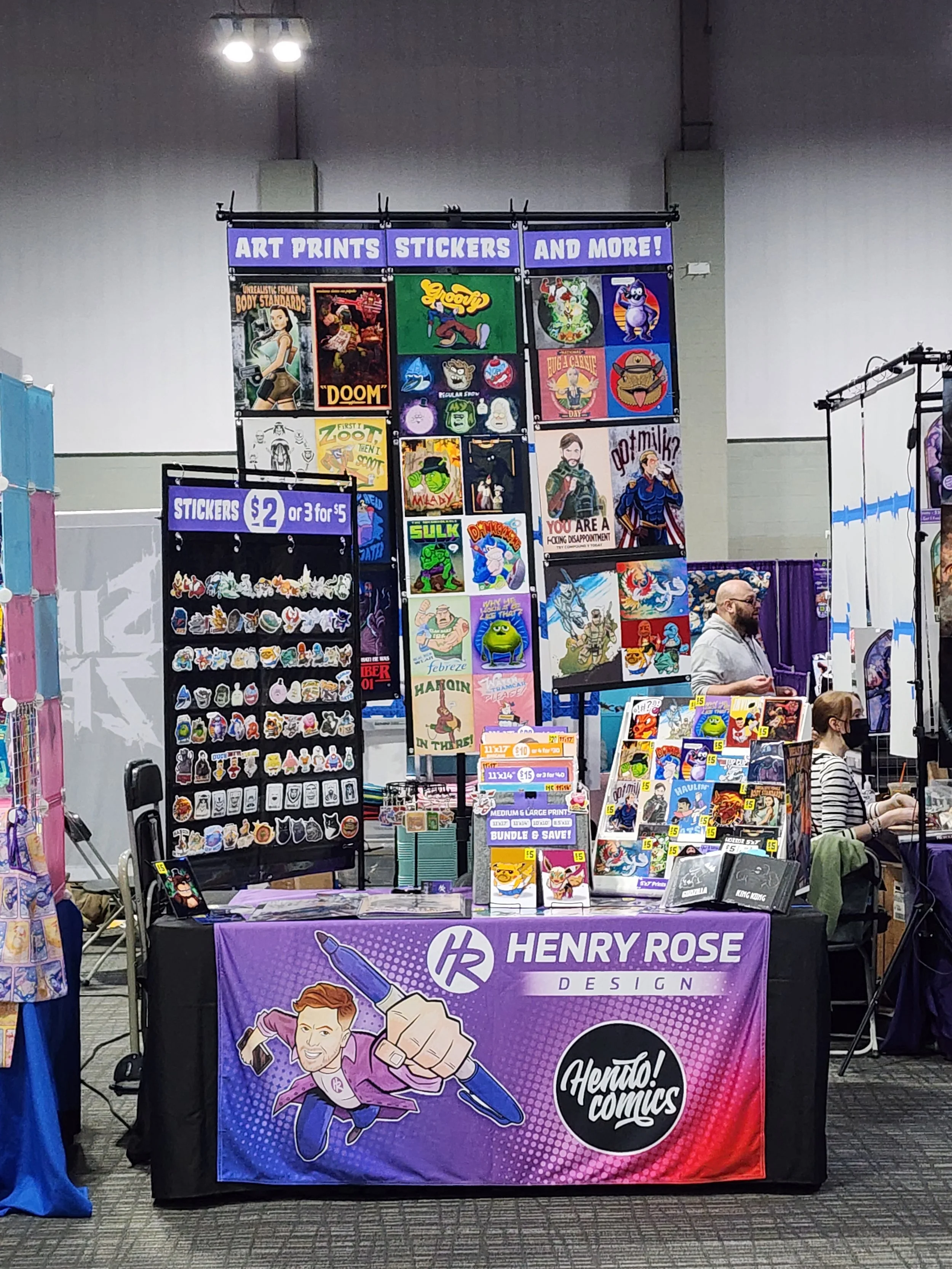 Henry Rose Design Retro Game Con 2025 Table Setup 3.jpg