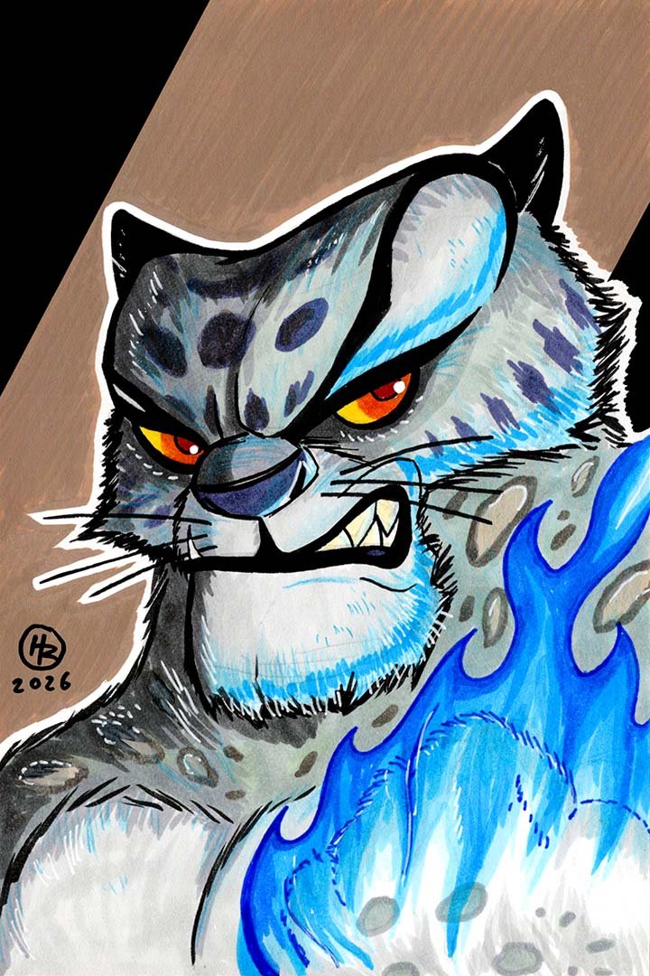Tai Lung from Kung Fu Panda Illustration by Henry Rose