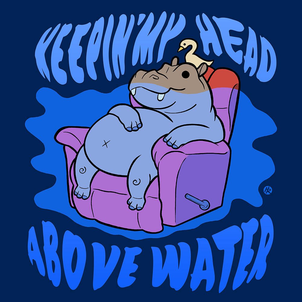 Hippo-Head-Above-Water-Art-Print-Poster-Henry-Rose.jpg