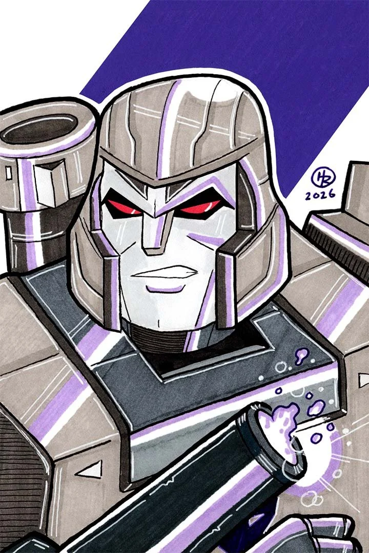 Megatron from Transformers Illustration by Henry Rose