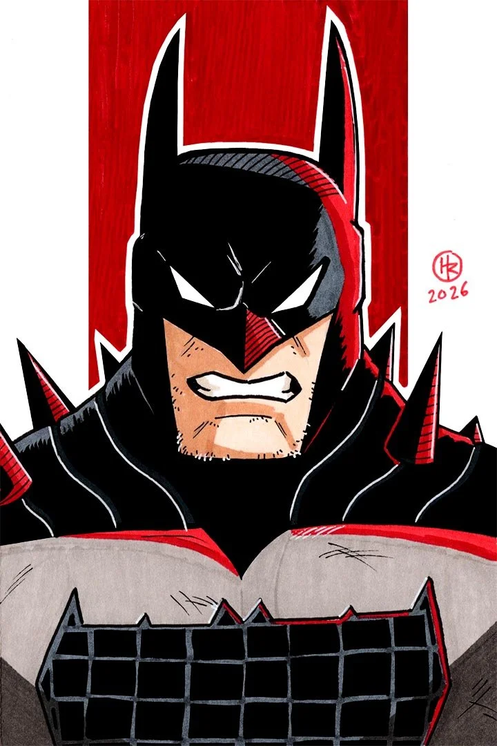 Absolute Batman from DC Comics Illustration by Henry Rose