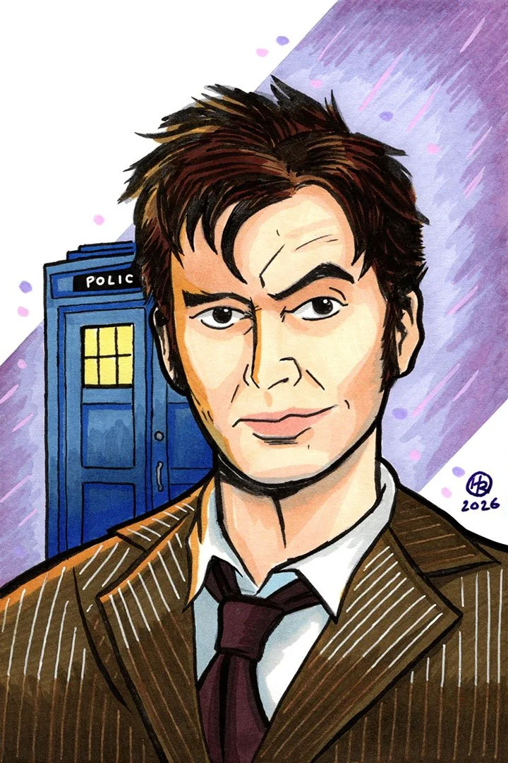 Dr. Who David Tennant Commission Illustration by Henry Rose