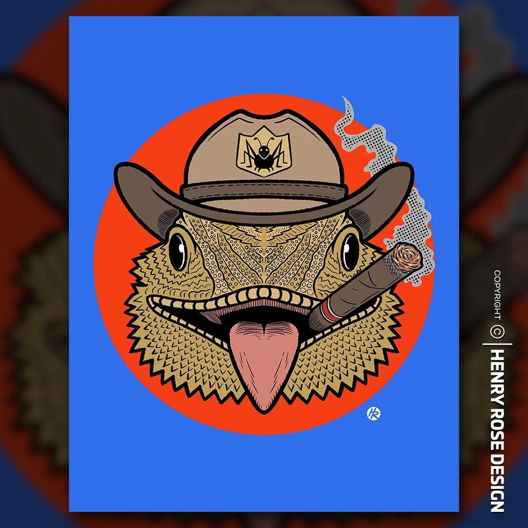 Bearded Draggin' Art Print