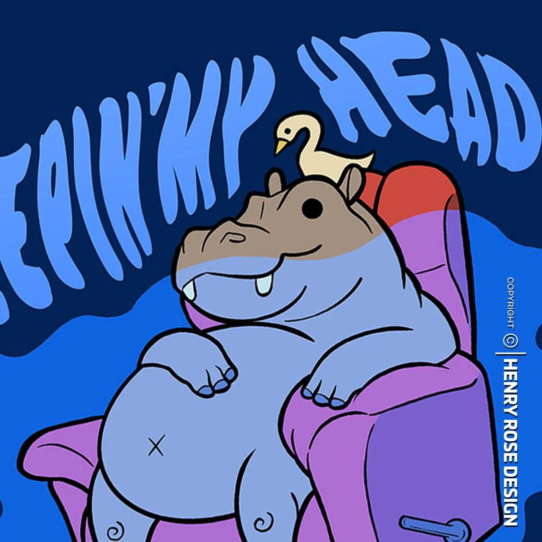 Hippo-Head-Above-Water-Art-Print-2-Henry-Rose-Design.jpg