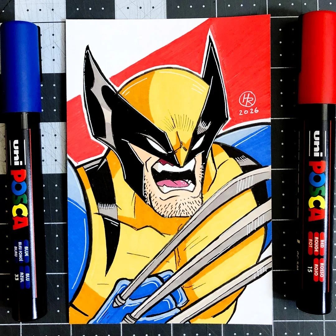 Wolverine Hand-Drawn Art