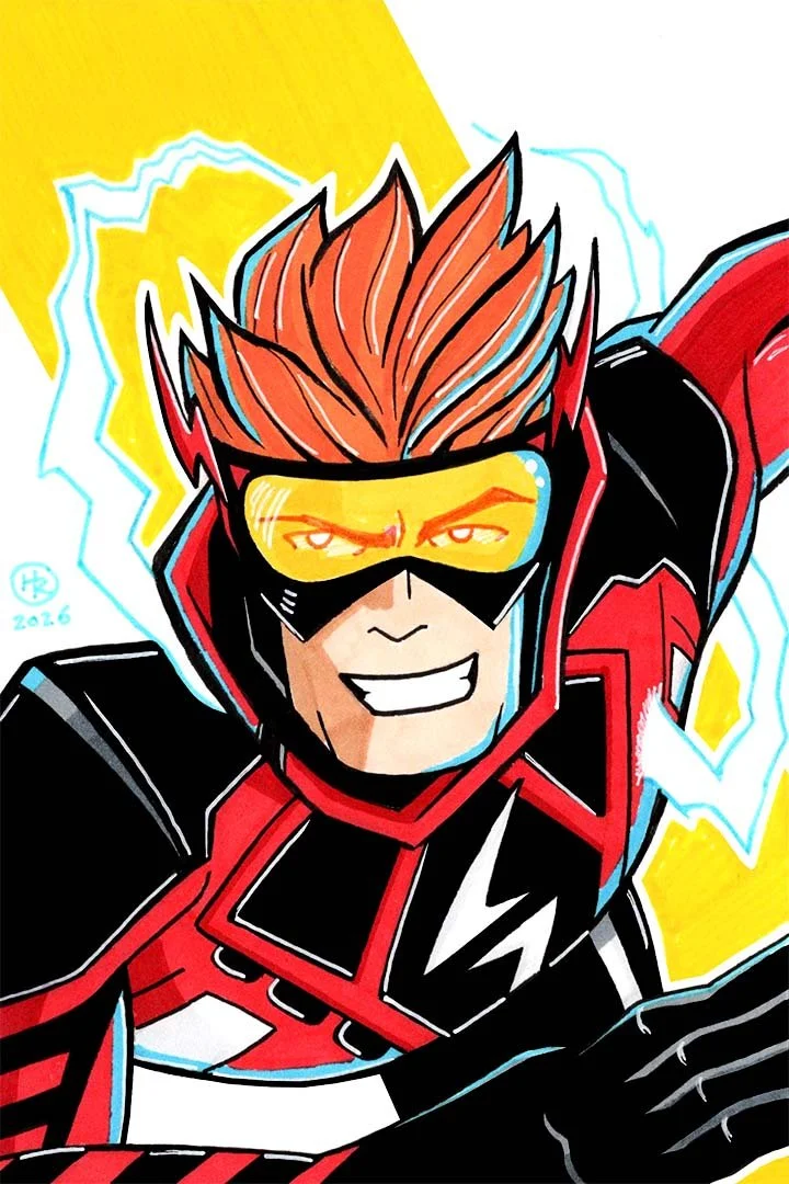 Absolute Flash from DC Comics Illustration by Henry Rose