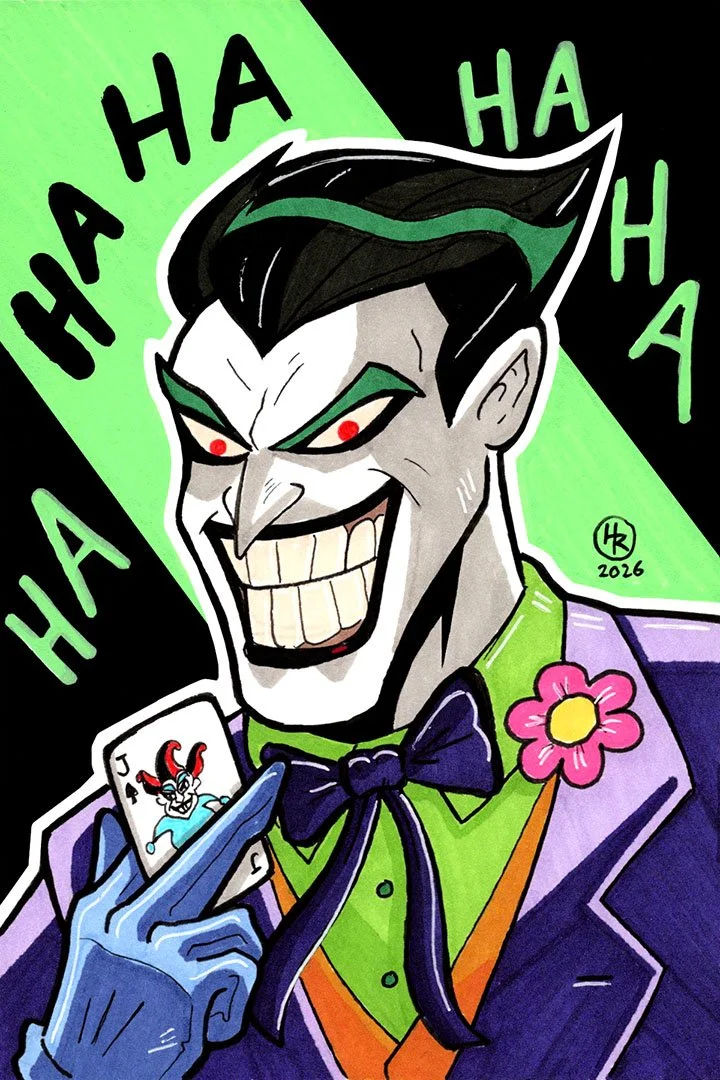Joker from DC Comics Batman Illustration by Henry Rose
