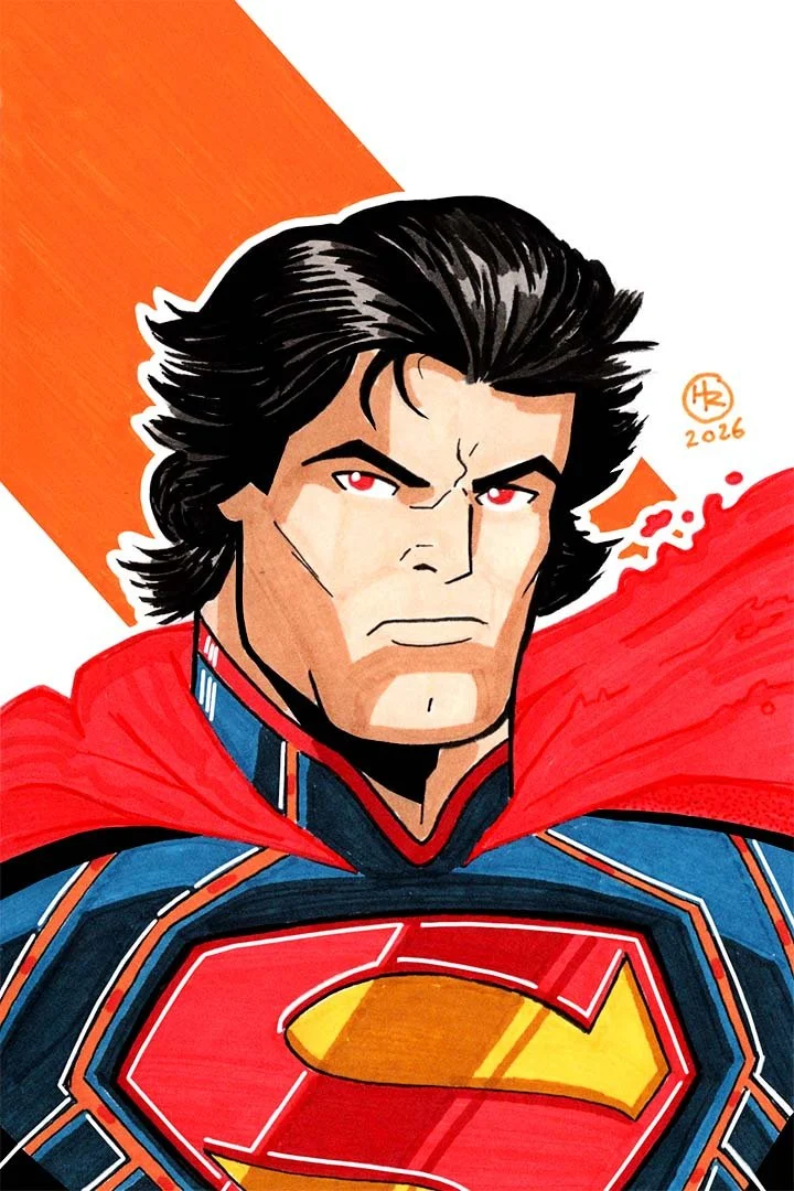 Absolute Superman from DC Comics Illustration by Henry Rose