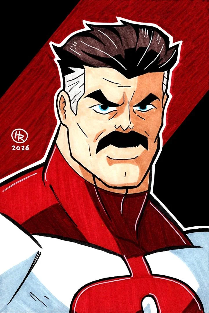 Omni-Man from Invincible Illustration by Henry Rose