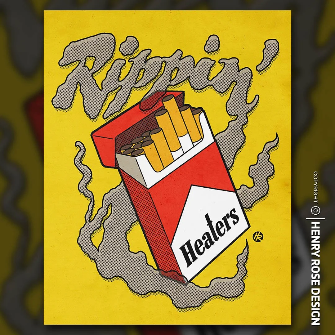 Rippin' Heaters Art Print