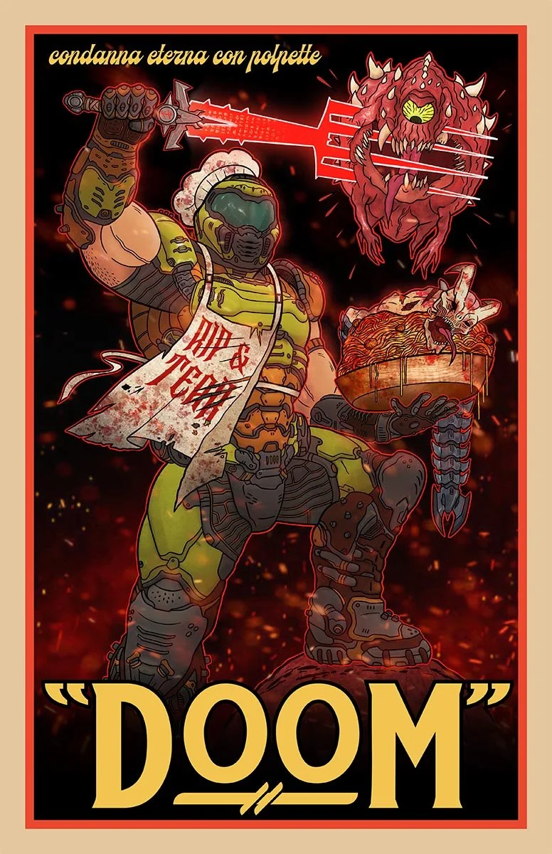 Doom-Eternal-Italian-Meatball-Funny-Art-Poster-Henry-Rose.jpg