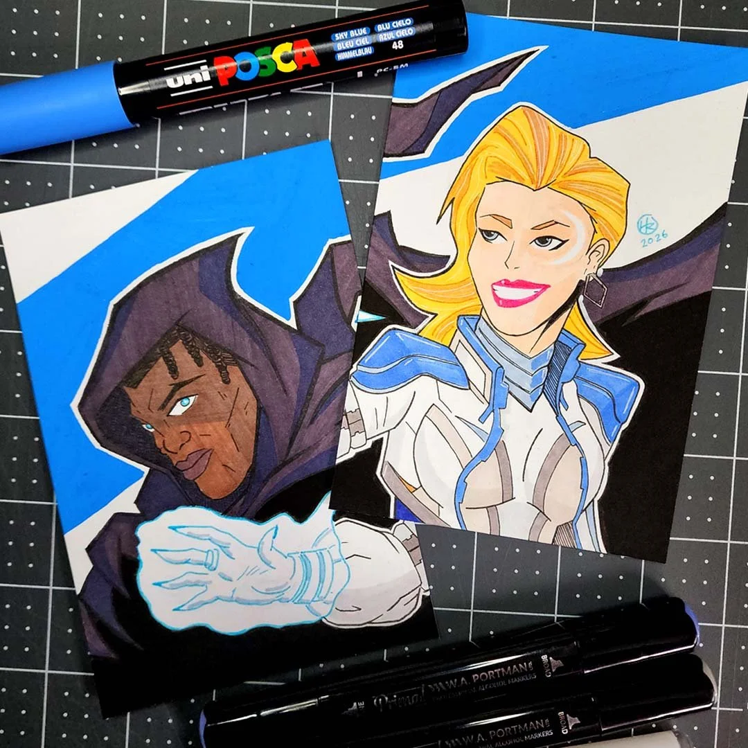 Cloak & Dagger Hand-Drawn Art