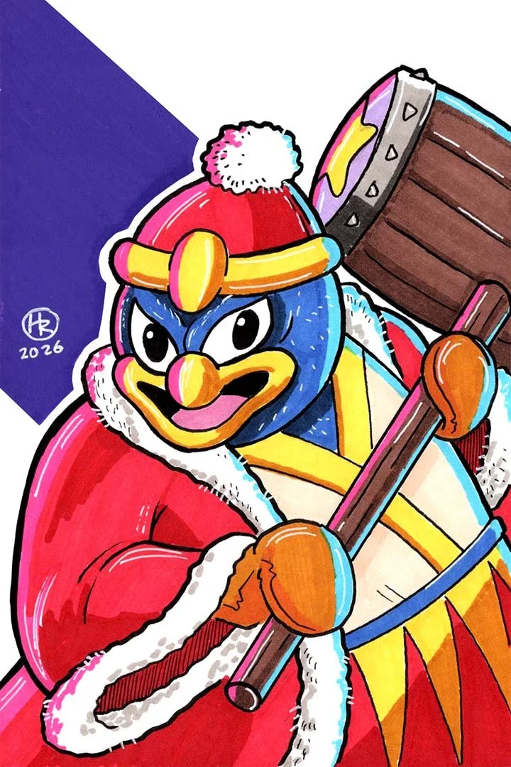 King Dedede from Kirby Illustration by Henry Rose