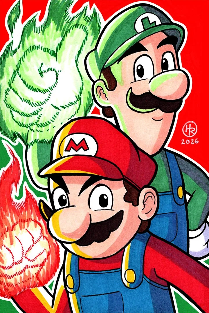 Super Mario Bros. from Nintendo Illustration by Henry Rose
